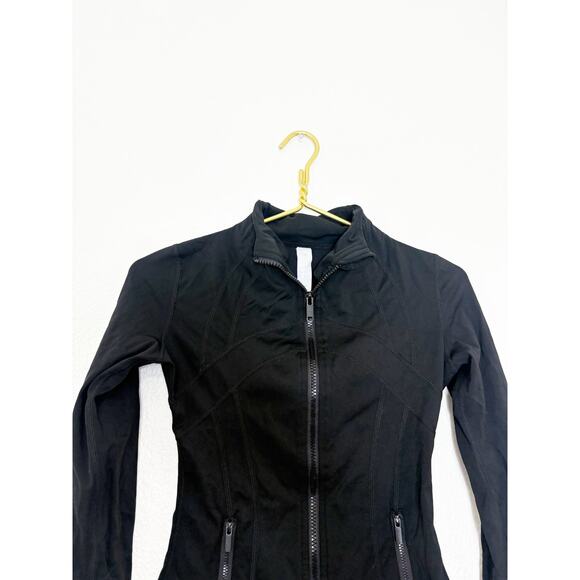 Lululemon Black Define Jacket Luon Size 2 Workout Athletic - Picture 4 of 12